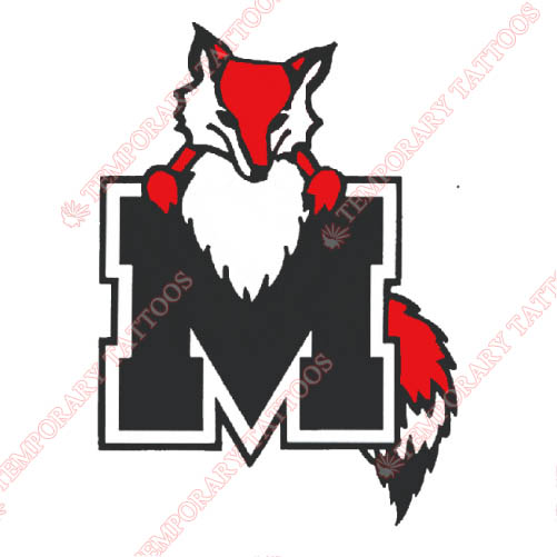 Marist Red Foxes Customize Temporary Tattoos Stickers NO.4955